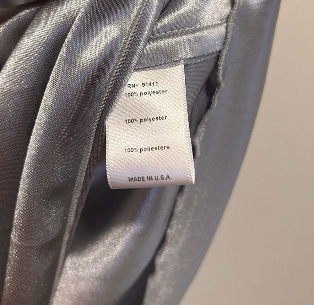 Rozae Nichols Women’s Silver Metallic Mini Dress Size M USA Vintage Y2K - Picture 4 of 4